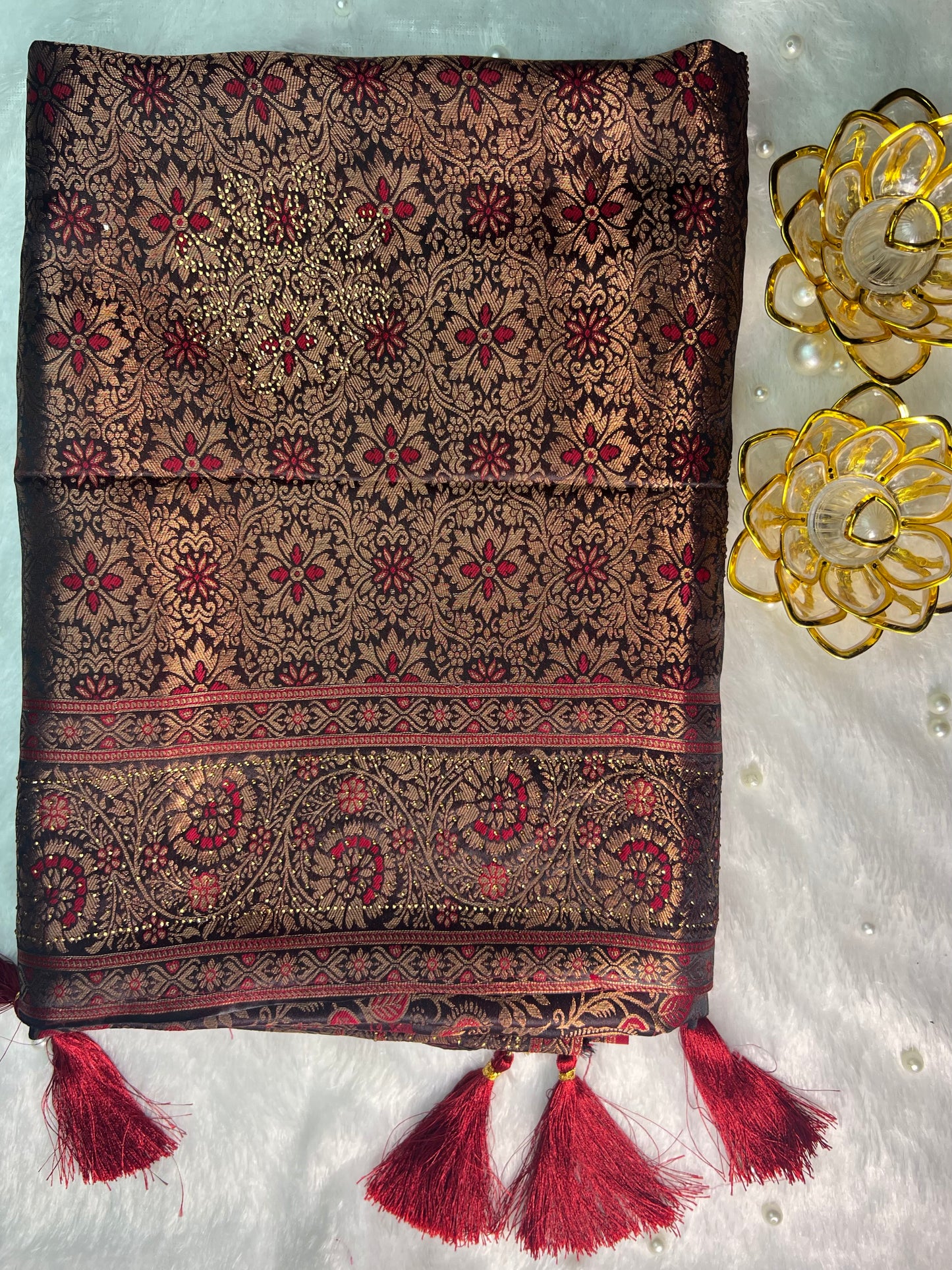 Rich Banarasi Silk Saree with Zari