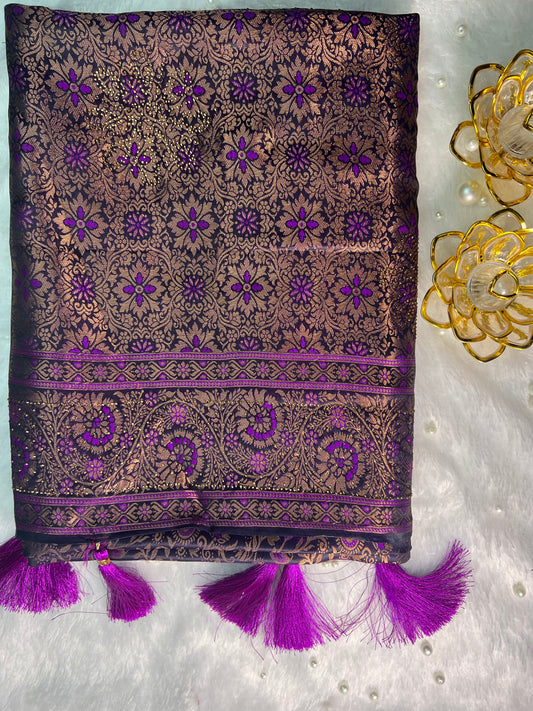 Rich Banarasi Silk Saree with Zari