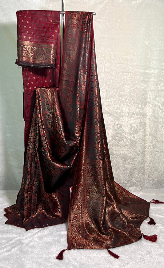 Rich Banarasi Silk Saree with Zari