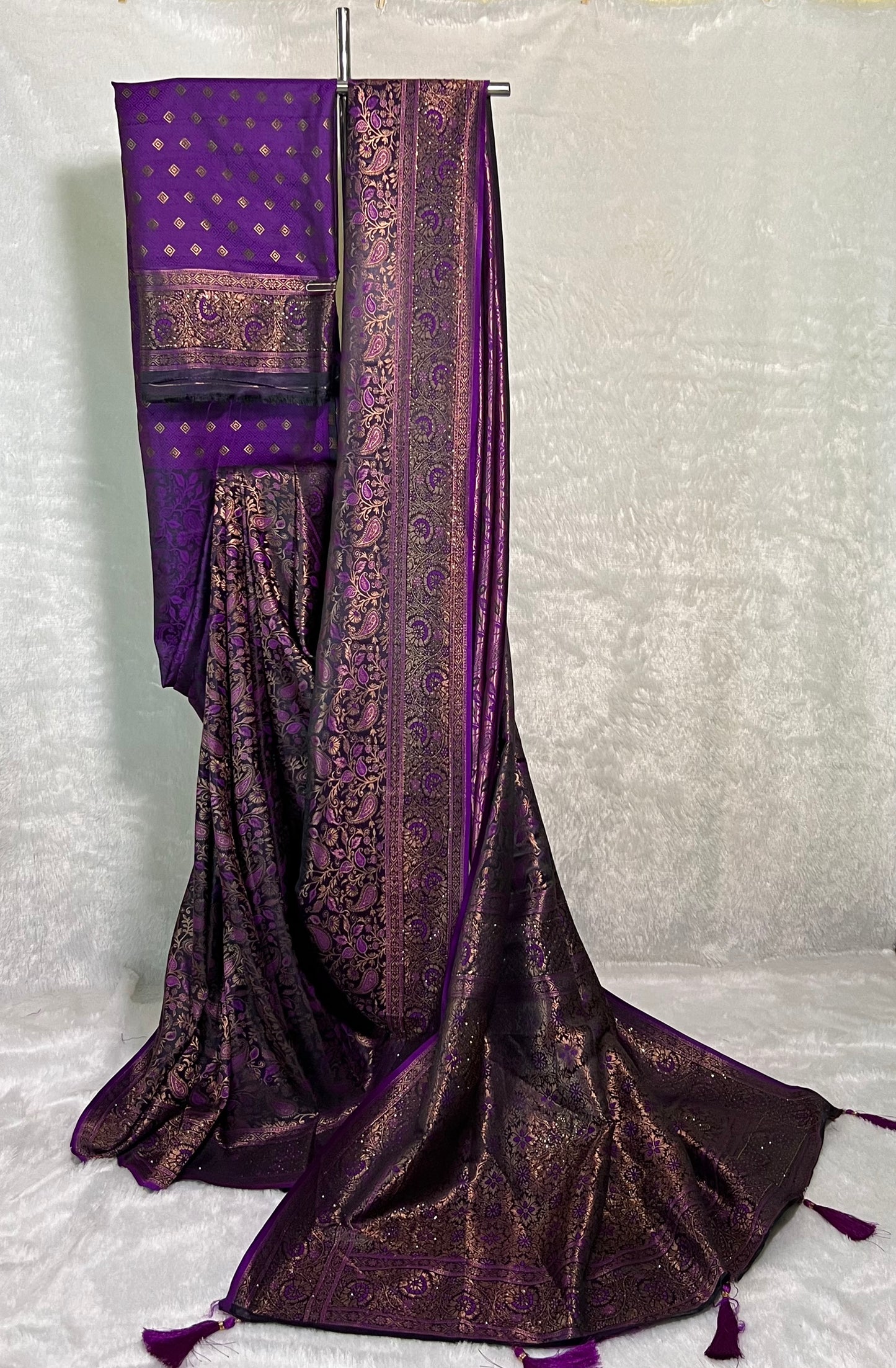 Rich Banarasi Silk Saree with Zari