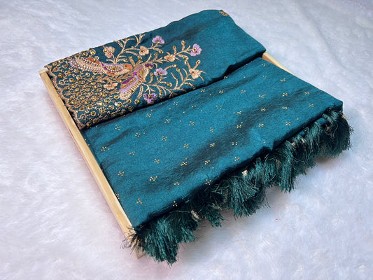 Elegant Vichitra Silk Saree