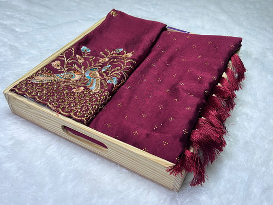 Elegant Vichitra Silk Saree