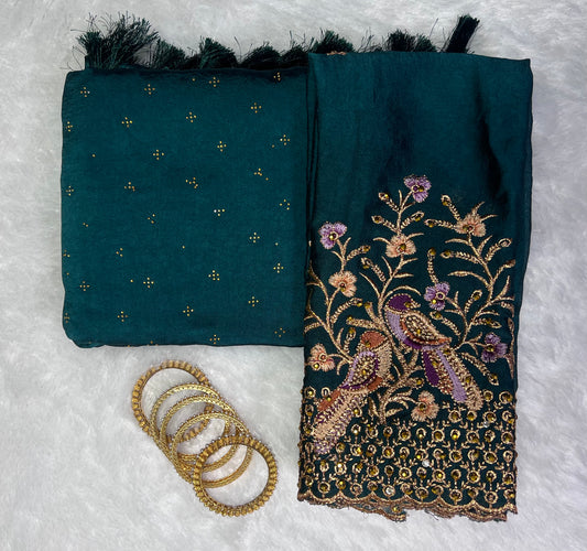 Elegant Vichitra Silk Saree
