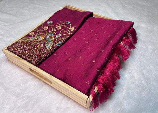 Elegant Vichitra Silk Saree