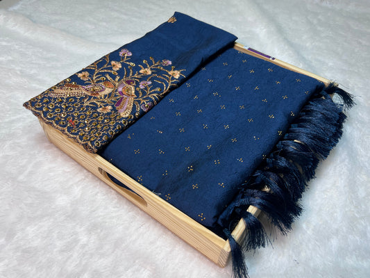 Elegant Vichitra Silk Saree