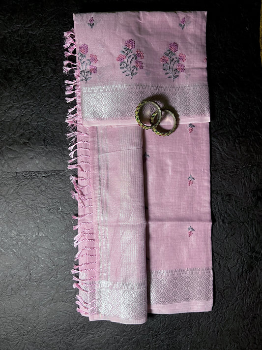 Elegant Linen Sangini Saree